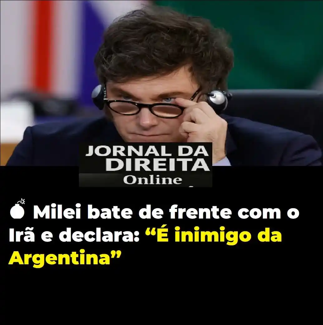 Image from Jornal Da Direita Online: Durante pronunciamento nesta quinta-feira (20), o presidente da Argent...