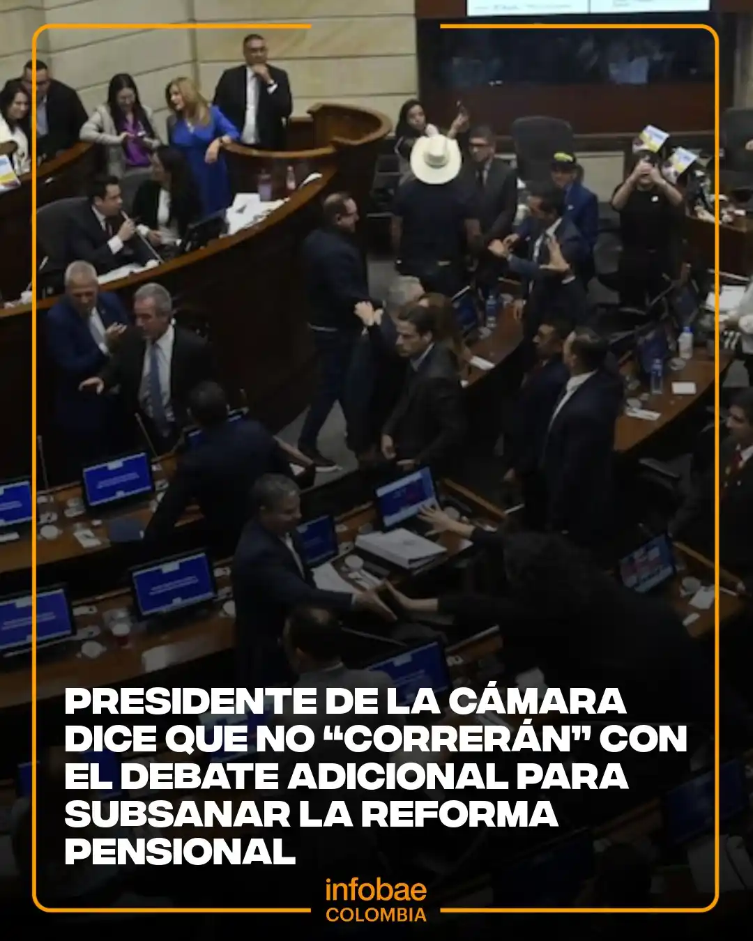 Image from Infobae Colombia: El actual presidente de la Cámara de Representantes, José Raúl Salaman...