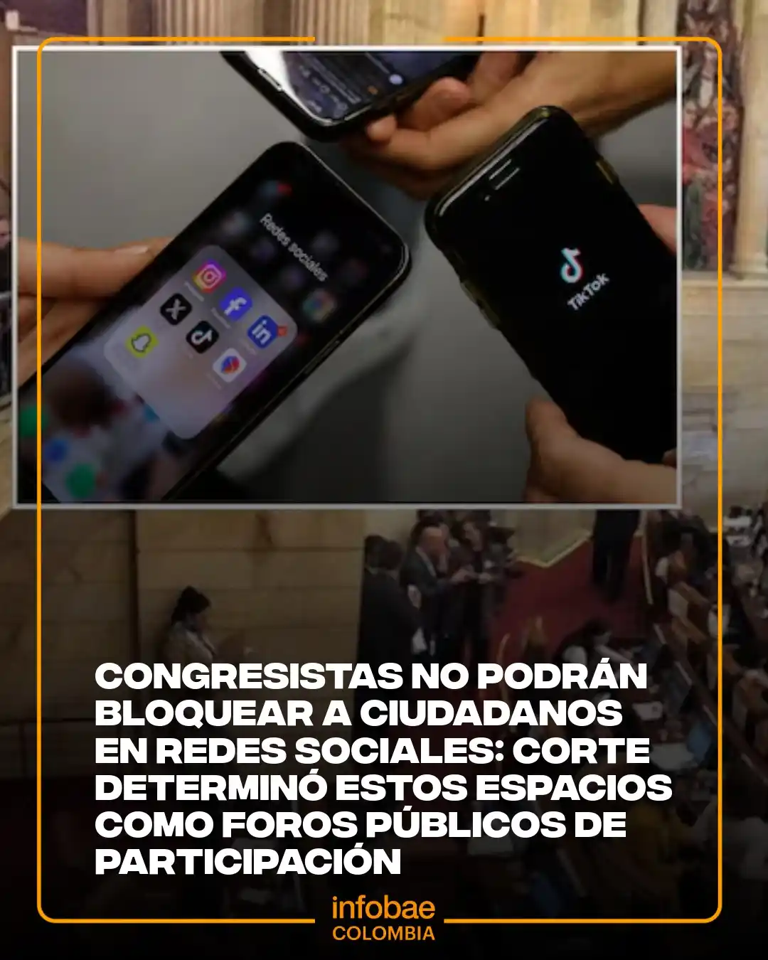 Image from Infobae Colombia: El alto tribunal ordenó el desbloqueo de un periodista y su medio de c...