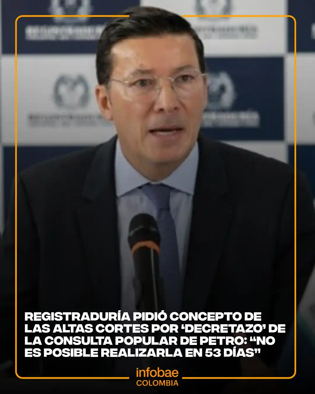 Image from Infobae Colombia: El funcionario insistió en que hay un lío jurídico entre el decreto ex...