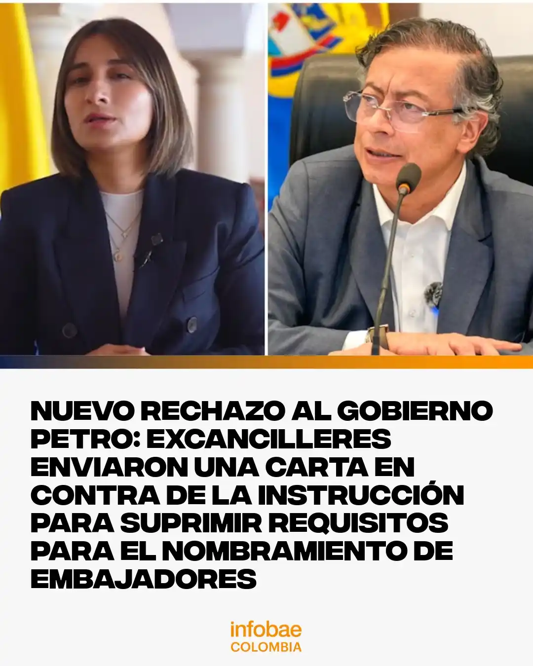 Image from Infobae Colombia: El presidente le ordenó a Laura Sarabia, ministra de Relaciones Exteri...