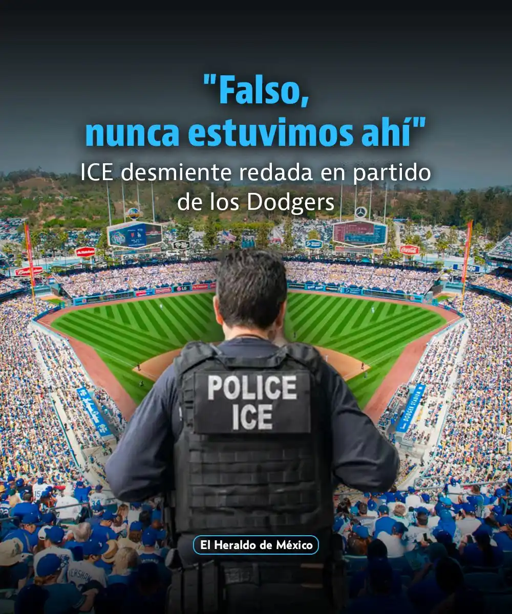 Image from El Heraldo de México: El Servicio de Inmigración y Control de Aduanas de Estados Unidos (ICE...