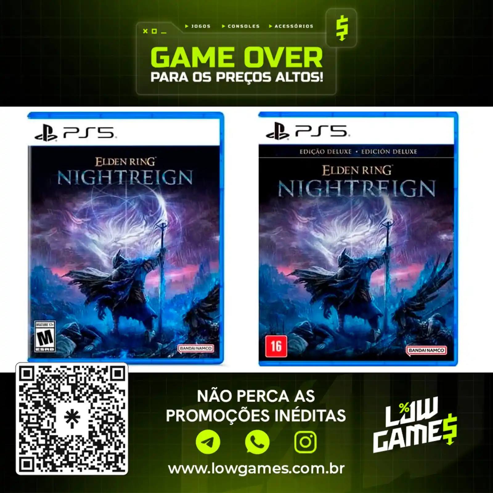 Image from Low Games: Elden Ring Nightreign - Mídia Física PS5
 
 💡Compre o novo Elden Ring...