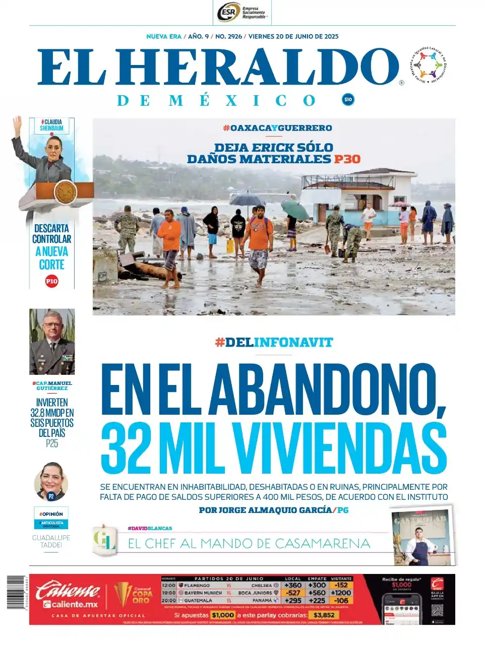 Image from El Heraldo de México: *En portada de El Heraldo de México* 📰:  🔵 En el abandono, 32 mil vi...