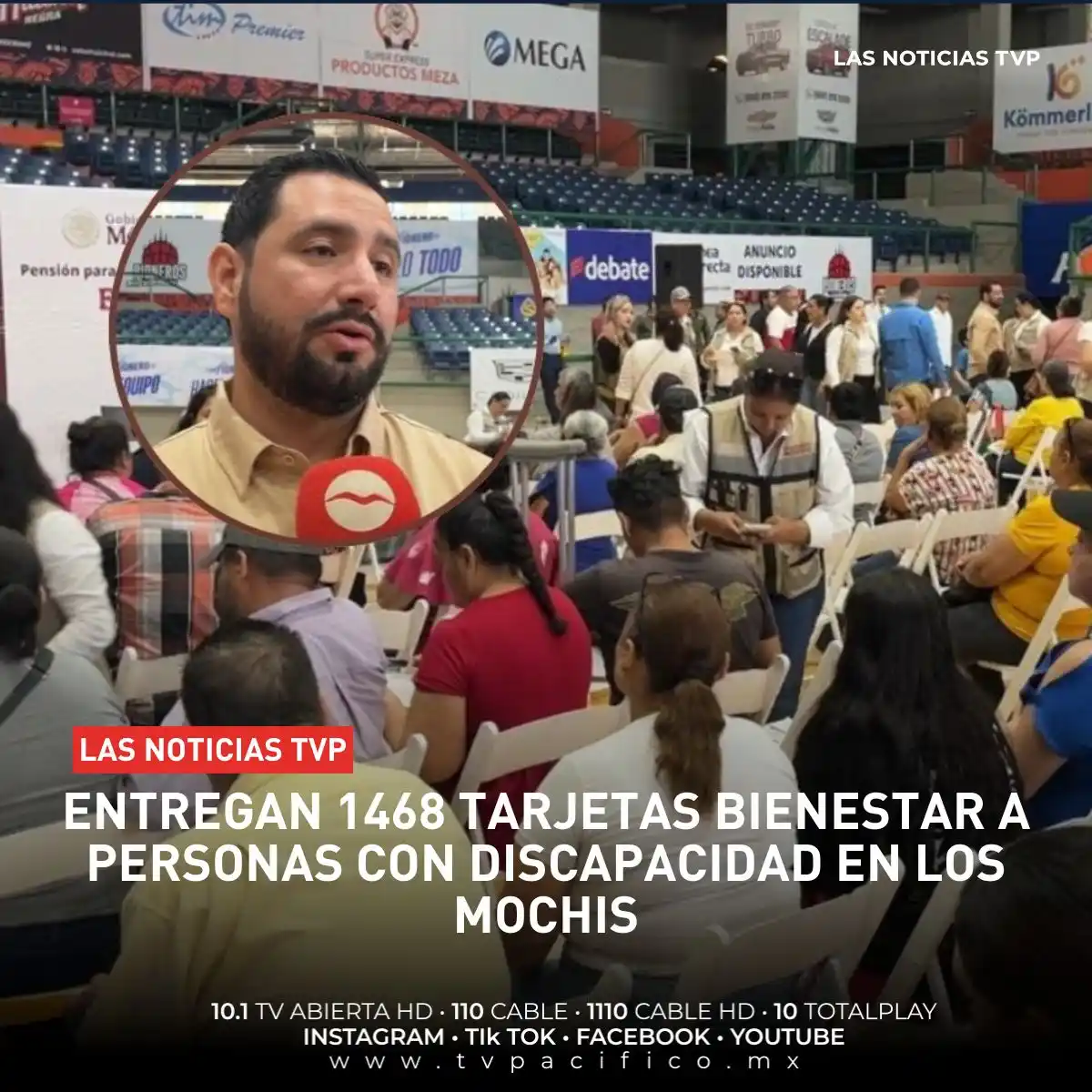 Image from Canal de  información Las Noticias TVP 📺📡🎥: Entregan 1468 tarjetas Bienestar a personas con discapacidad en Los Mo...