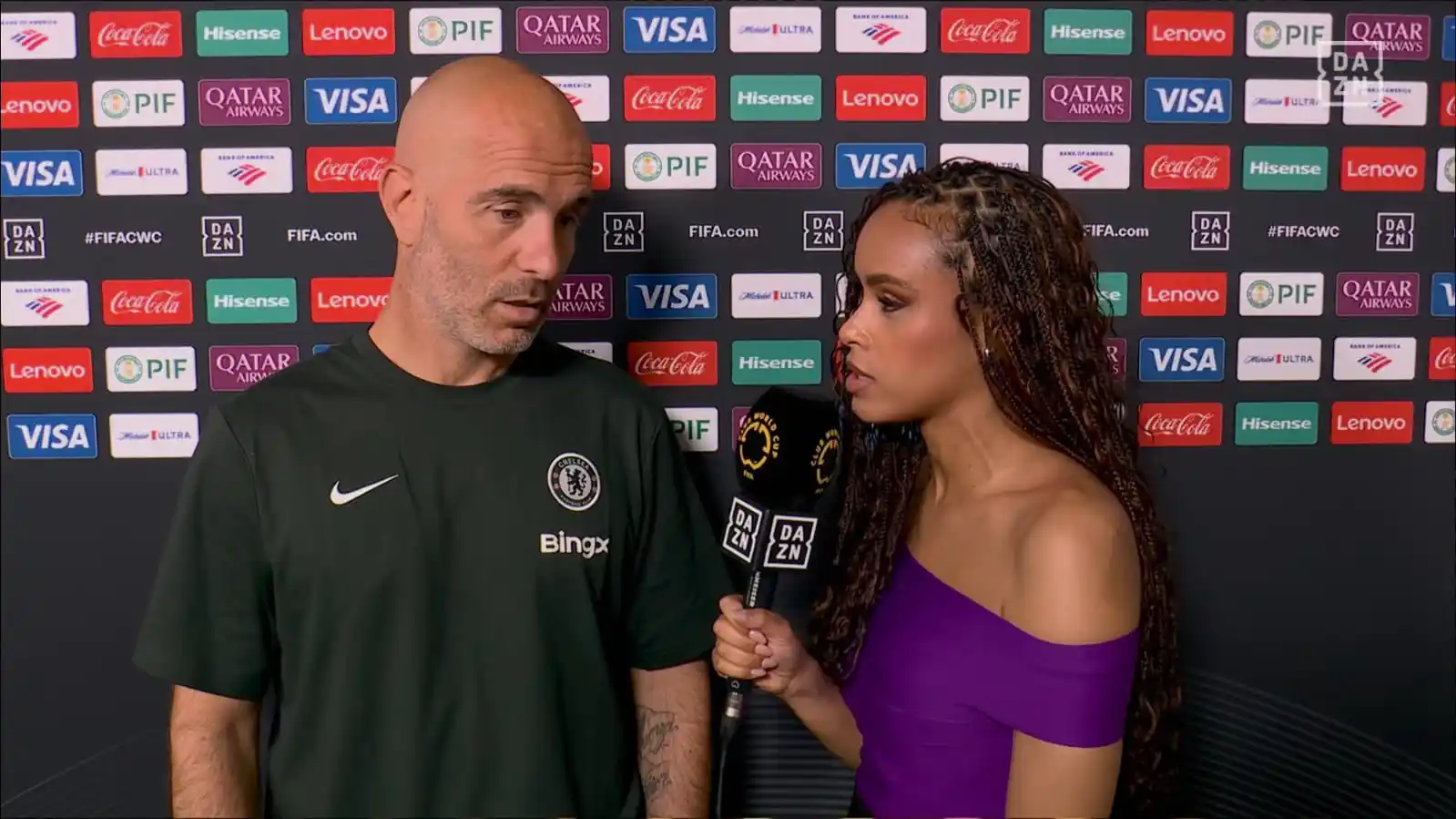 Image from 𝙏𝙃𝙀 𝘽𝙇𝙐𝙀𝙎💙: 🎙️🗣️Enzo Maresca:  "They are quite similar [Delap and Jackson]. Liam...