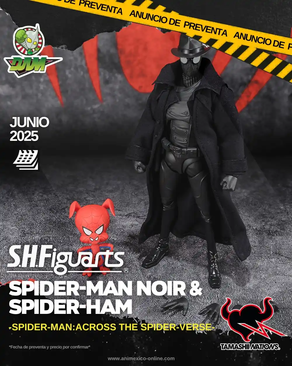 Image from DAM - Distribuidora Animexico: =S.H.Figuarts SPIDER-MAN NOIR & SPIDER-HAM (Spider-Man:Across the Spid...