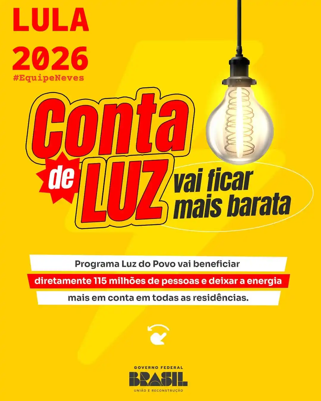 Image from 𝔼𝕢𝕦𝕚𝕡𝕖 ℕ𝕖𝕧𝕖𝕤: *💡✨ Estamos trabalhando para deixar a cobrança de energia mais justa ...