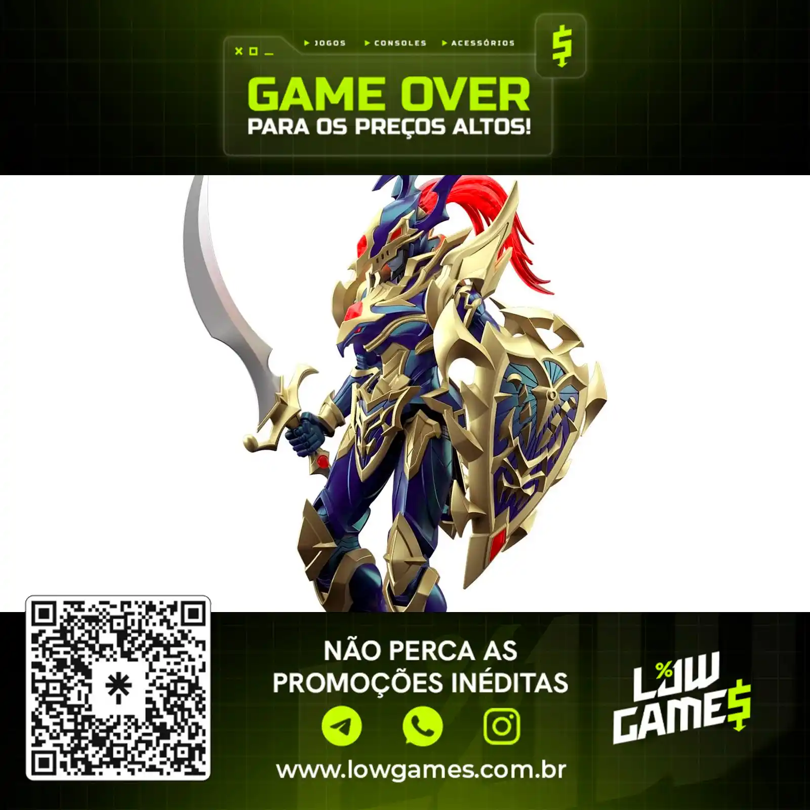 Image from Low Games: Eu invoco! O Soldado do Lustro Negro!
💡É errado um gamer querer u...