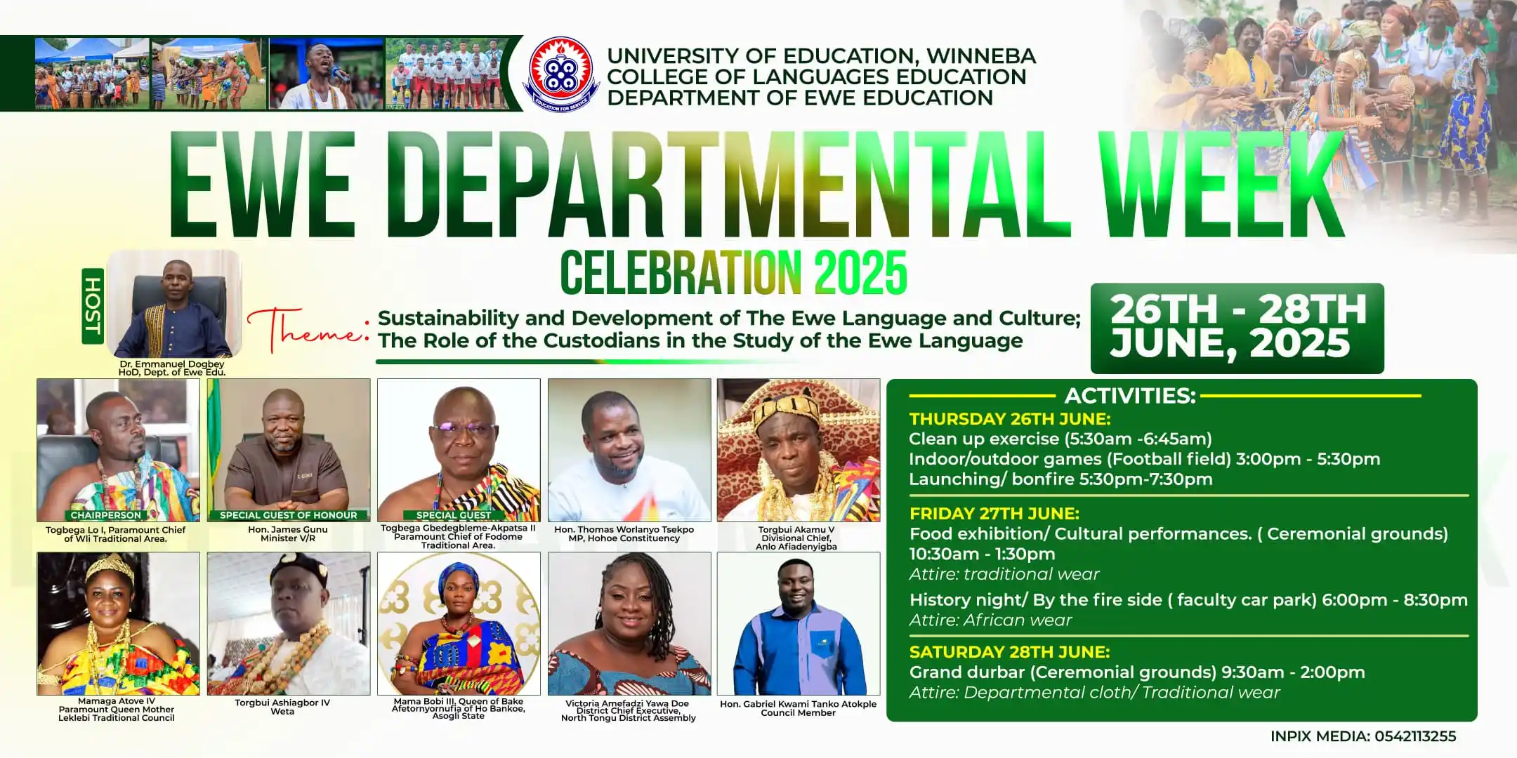 Image from UEW LIVE UPDATES: *🎉 EWE WEEK IS HERE! 🎊* Come along with the *Department of Ewe Edu...