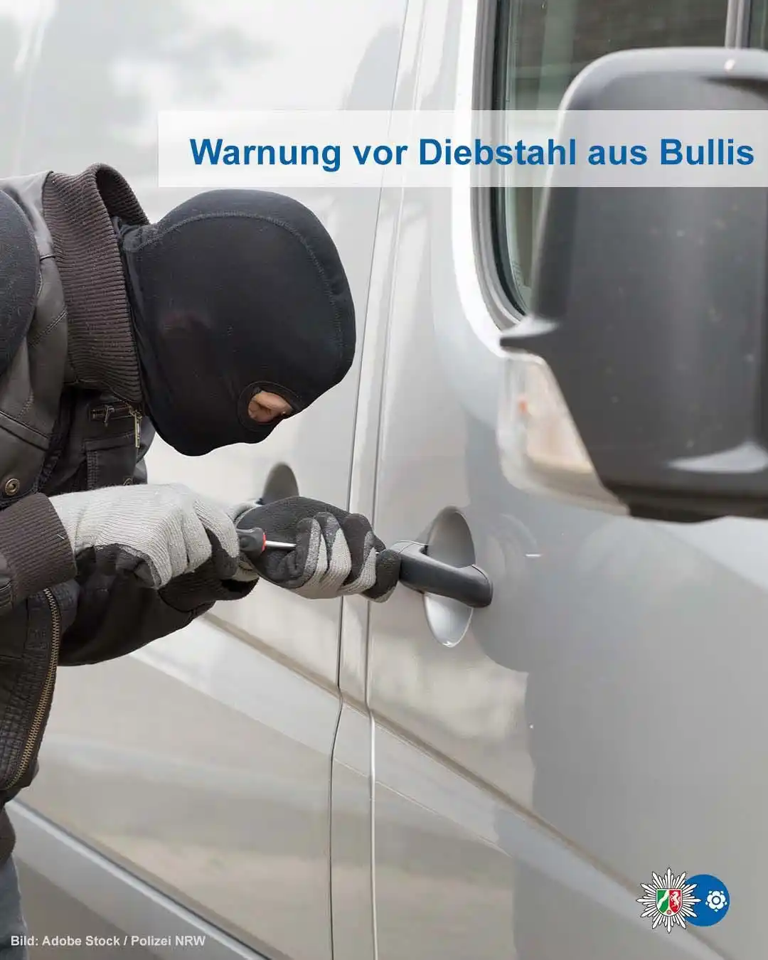 Image from Polizei NRW Lippe: *Fahrer von "Handwerker-Bullis" aufgepasst!*   Aktuell gibt es auffäll...
