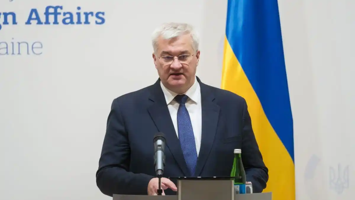 Image from UATV English: 💬 Foreign Minister Sybiha Responds to Putin’s Statement That “Whereve...