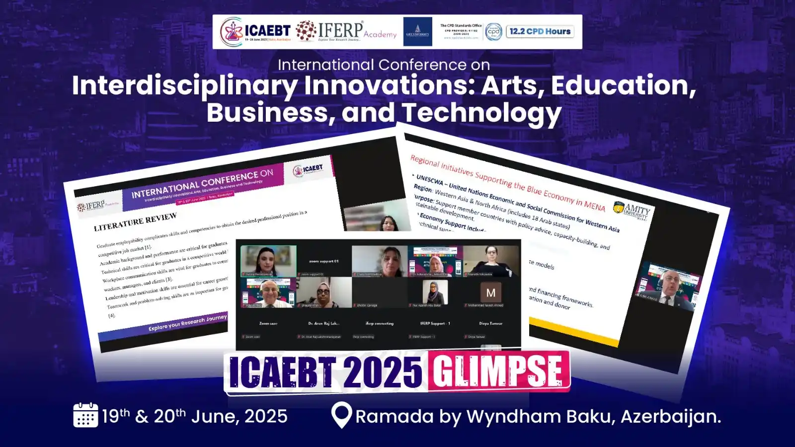 Image from IFERP: ✨ Glimpses from ICAEBT 2025 – Baku, Azerbaijan! From insightful keynot...