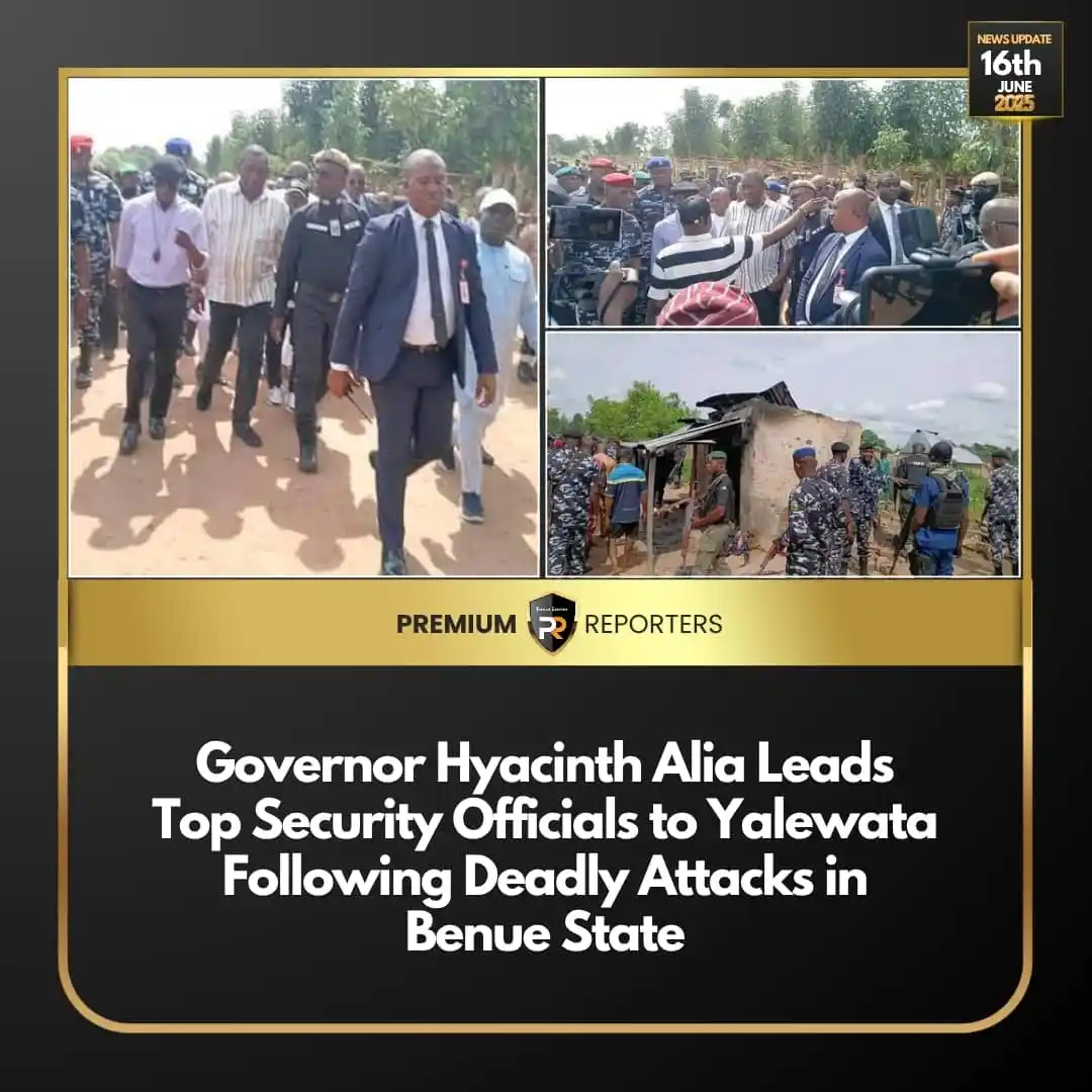 Image from Premium Reporters: *Governor Hyacinth Alia Leads Top Security Officials to Yalewata Follo...