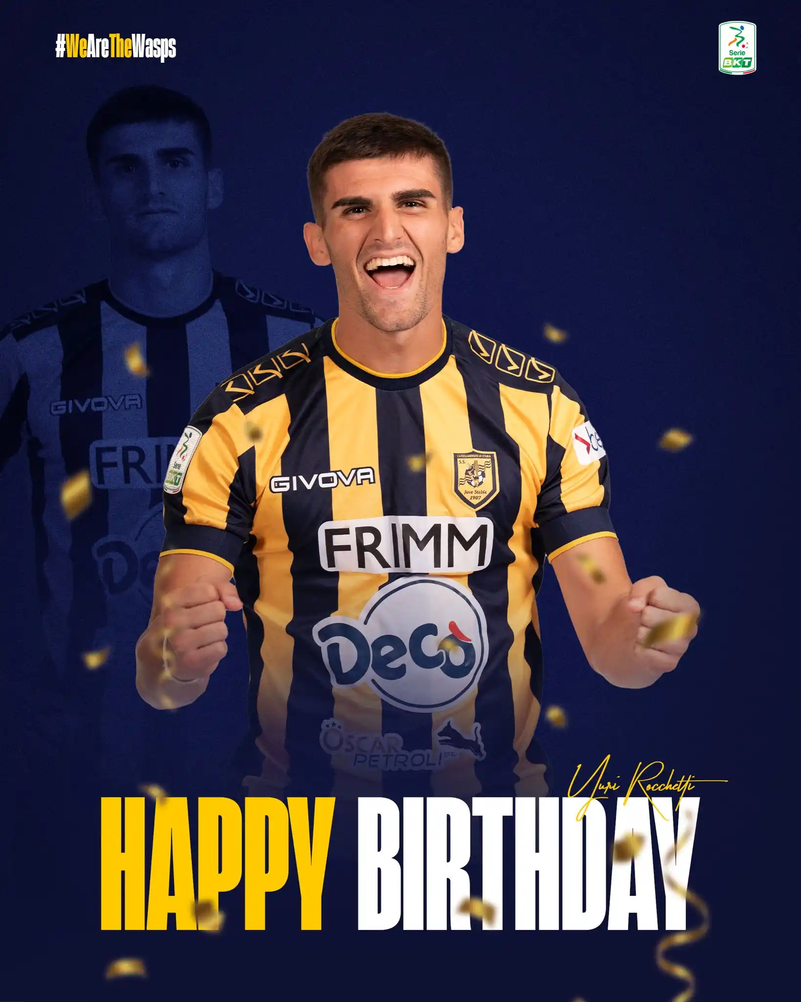 Image from S. S. Juve Stabia 1907 - Official Channel: Happy Birthday, Yuri 🎂🎉💛💙  <a class="text-blue-500 hover:underline...