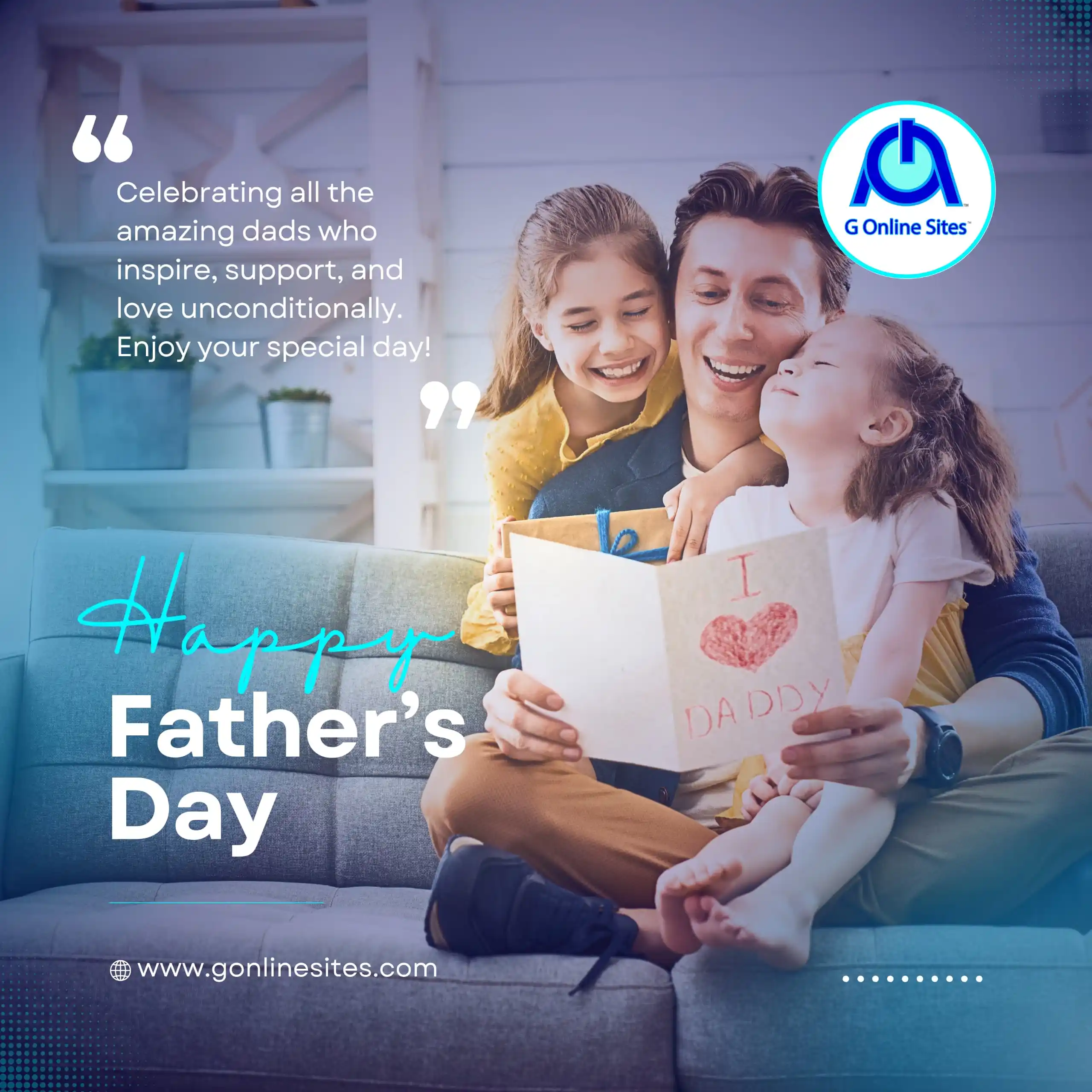 Image from G Online Sites - Web Hosting | Domains | Websites | Bulk SMS | Web Tips: Happy Father's Day to all the amazing customers of GOnlineSites! 🎉 To...
