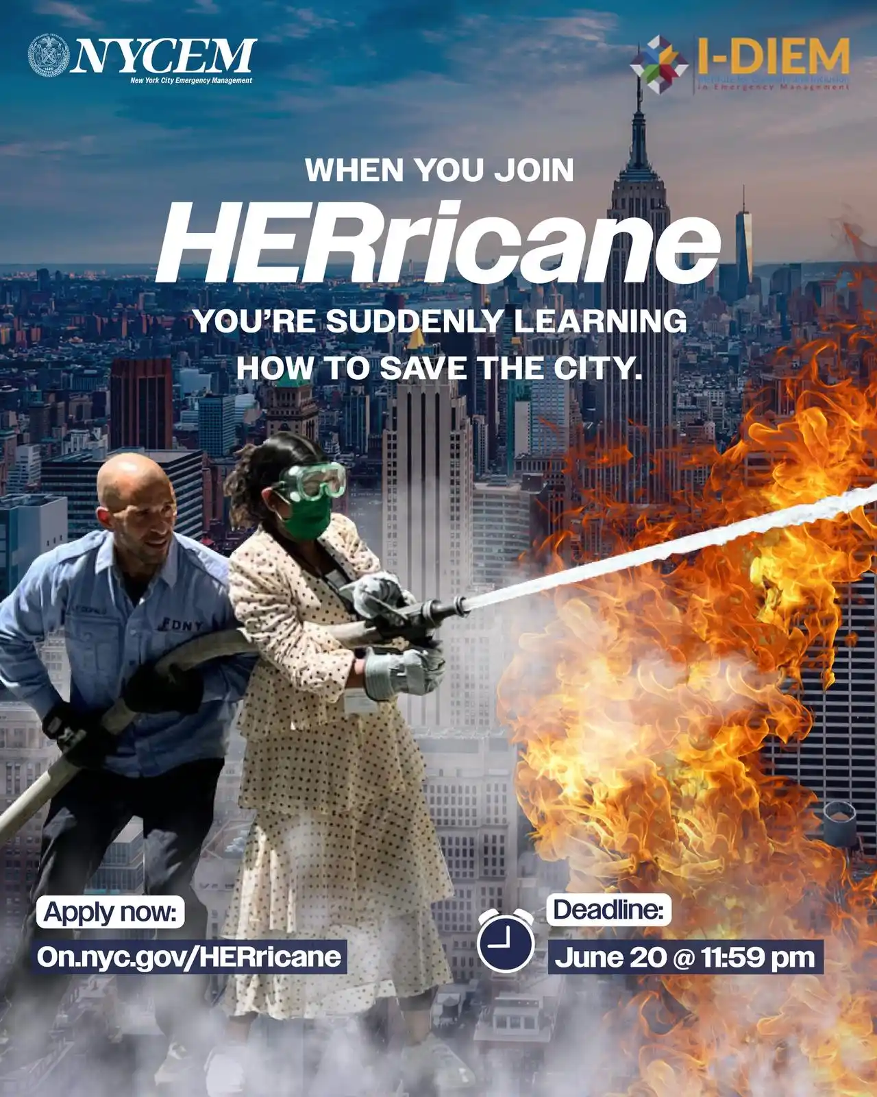 Image from NYC Emergency Management: HERricane NYCEM is calling all future changemakers! This immersive pro...