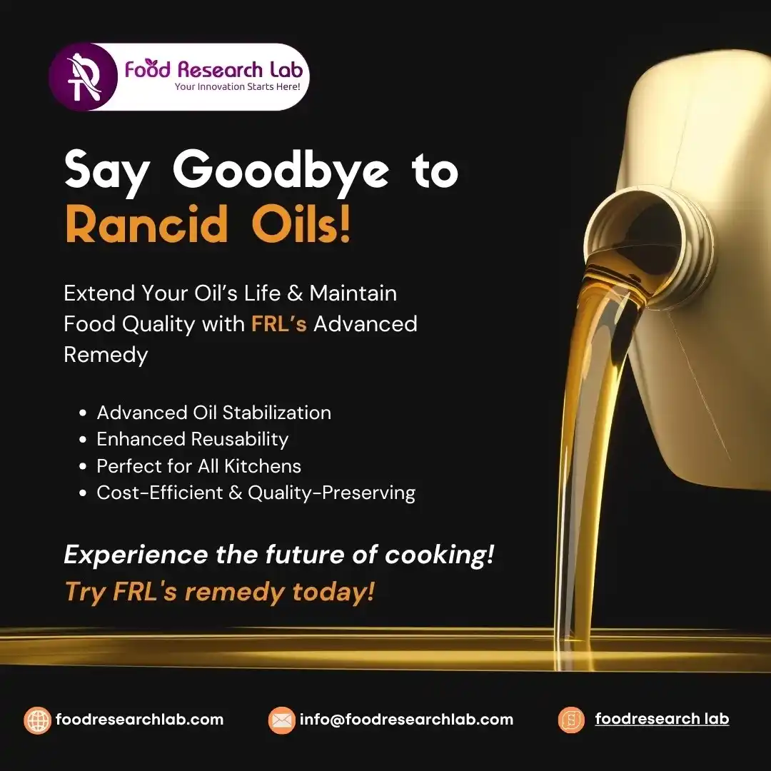 Image from Foodresearchlab: Hi! 🌟 Want to reduce rancidity in frying oils and reuse them safely? ...
