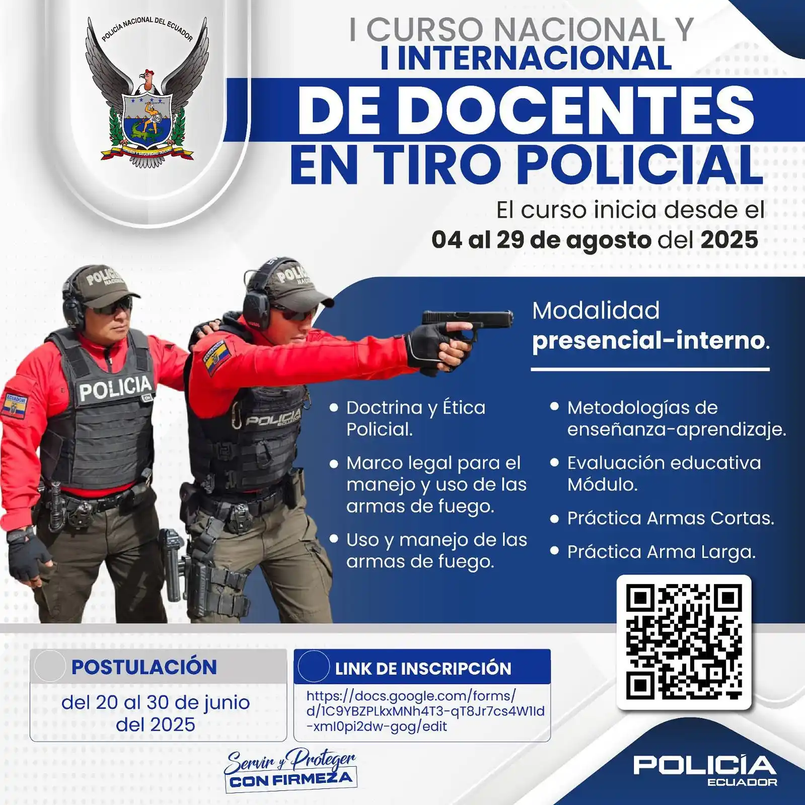Image from Comunidad 3.01: I CURSO NACIONAL Y I INTERNACIONAL DE DOCENTES EN TIRO POLICIAL 👮🏻♀...