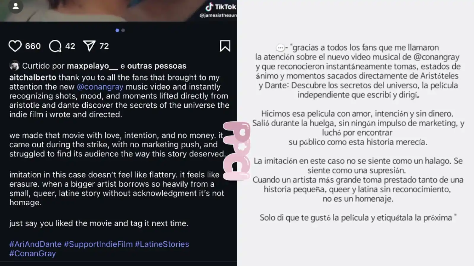 Image from 𐔌🍓꒱𝐏ı𝗇𝐤 𝐏ᨵ𝗇𝐲 𝐂ɭυϐ 𝐈𝗇𝖿ᨷ ✿˚₊‧: 𖥔 ִ ۫ 💋🎀🪥 ```⌗DEBATPPCI``` 💬» Recientemente Aitch Alberto public...