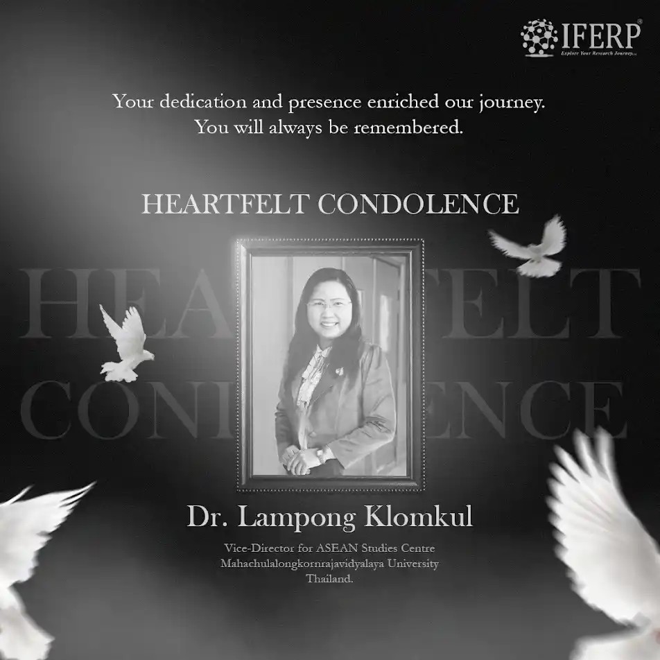 Image from IFERP: 🕊️ In Loving Memory of Dr. Lampong Klomkul 🕊️ We are deeply saddene...