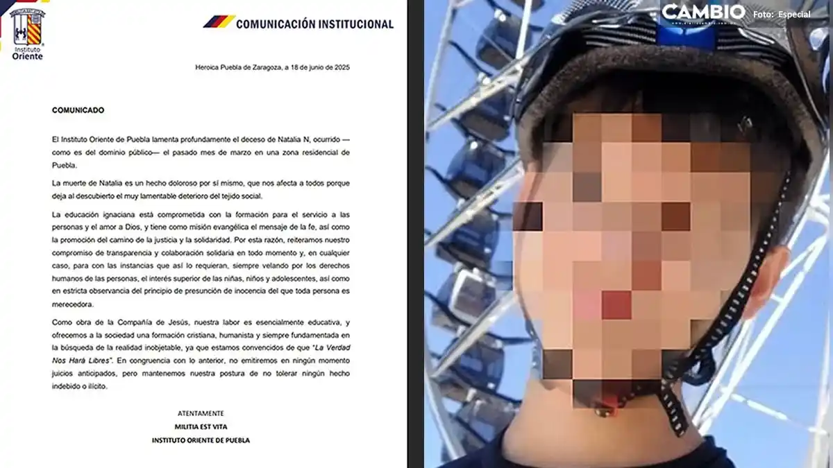 Image from Diario Cambio: 🙅🏻‍♀️ *Instituto Oriente rechaza suspender al presunto asesino de Na...