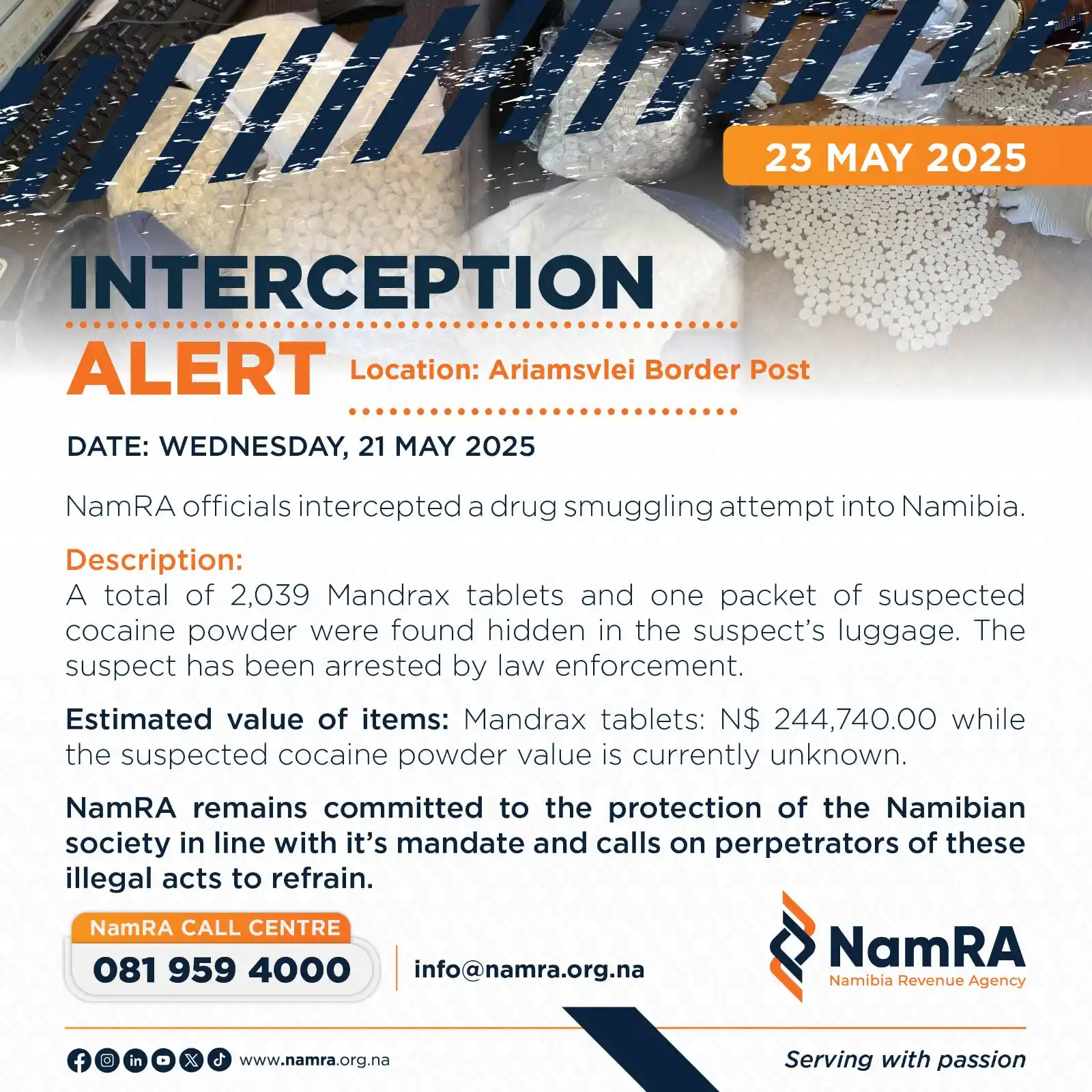Namibia Revenue Agency - NamRA post