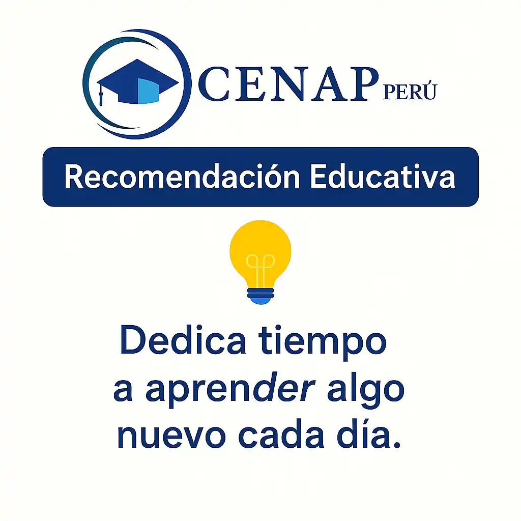 Image from Cenap Perú - Cursos Gratuitos: 📚 Invierte un momento cada día en aprender algo nuevo. Cada pequeño c...