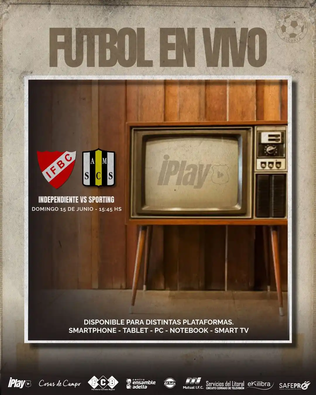 Image from Independiente Fútbol Club - Bigand: IPlay 📱💻📺 INDEPENDIENTE vs SPORTING 1️⃣ Ingresá a <a class="text-b...