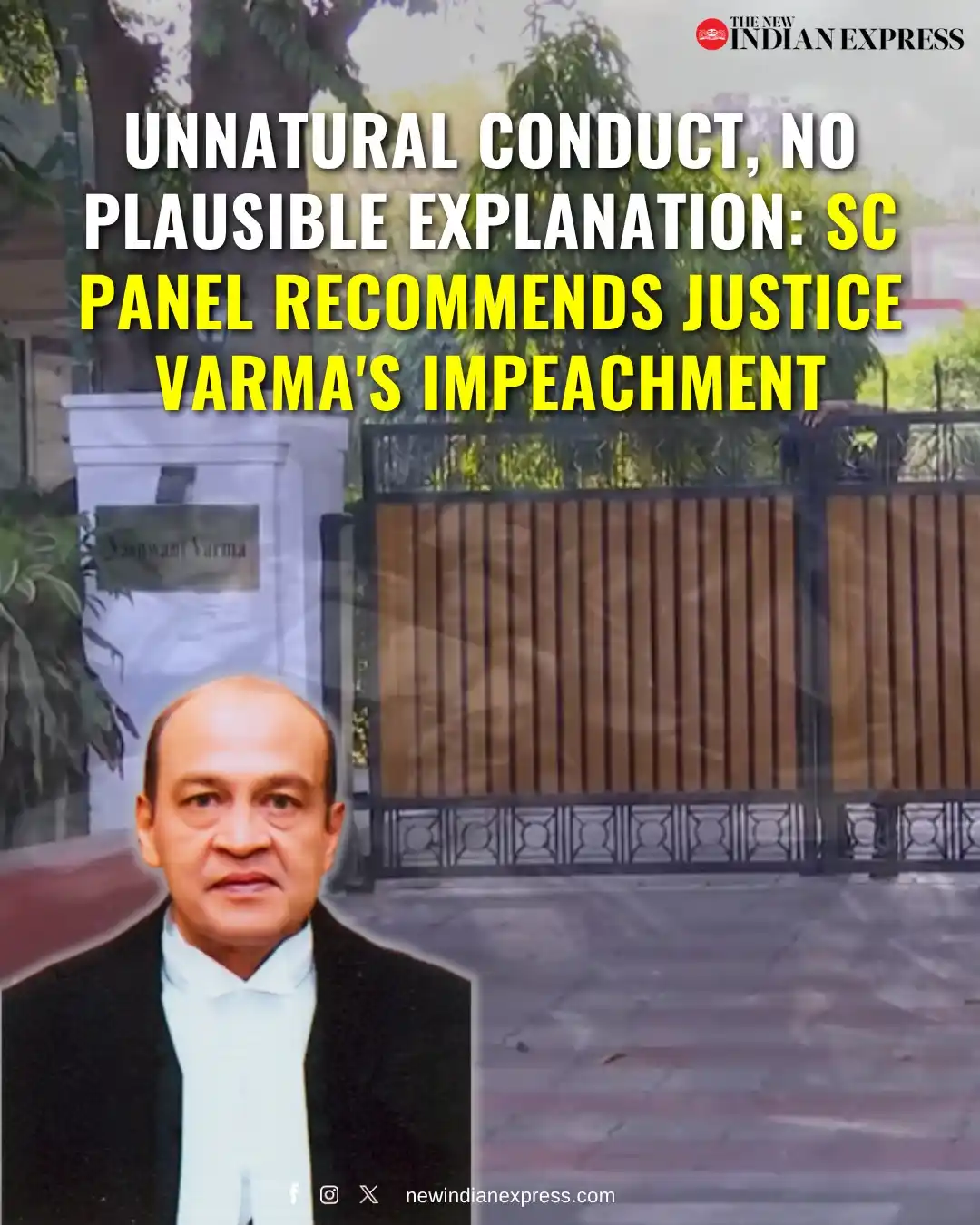 Image from The New Indian Express: "It is unbelievable. If there was any conspiracy, why did he not file ...