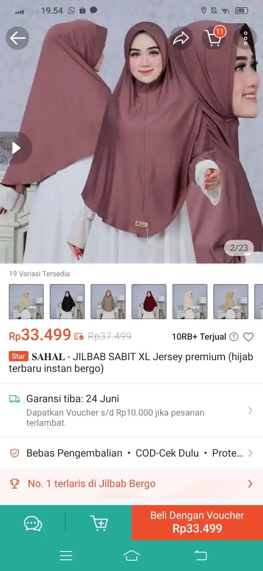 Image from Racun Promo Shopee 🧡: Jilbab instan bergo uk xl https://s.shopee.co.id/8AKVbtR8LR?share_chan...