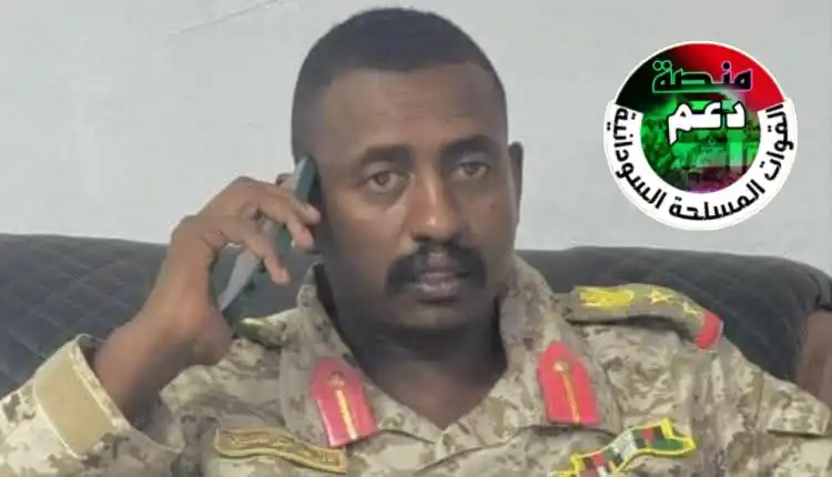 Image from منصة دعم القوات المسلحة السودانية: > 🚨 قائد استخبارات الفرقة 19 مشاة: الأوضاع مستقرة ونعمل على ضبط الخلا...