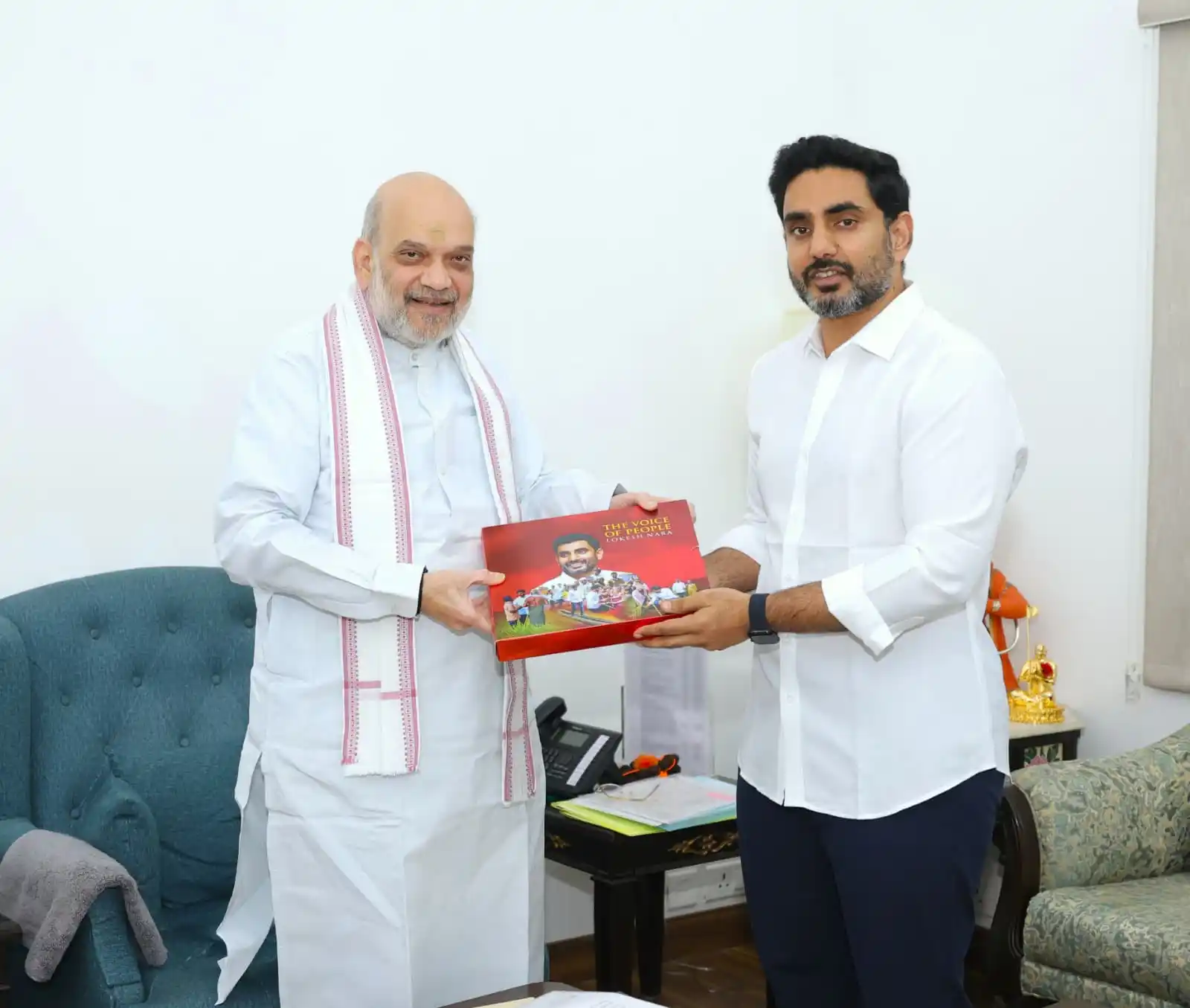 Image from ManaTDP App - Official: కేంద్ర హోంశాఖ మంత్రి అమిత్ షా గారితో రాష్ట్ర విద్య, ఐటి, ఎలక్ట్రానిక్స...