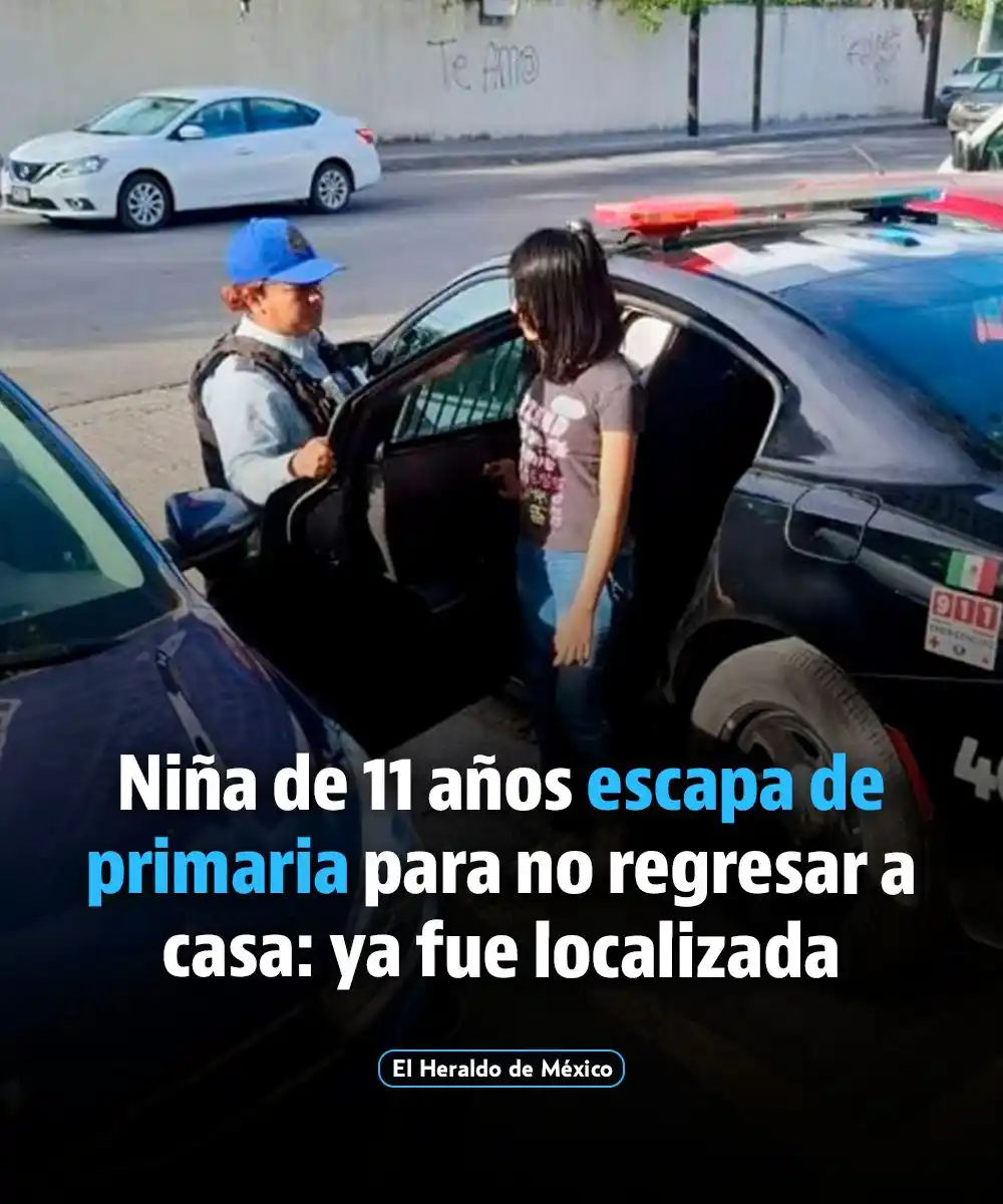 Image from El Heraldo de México: La joven estudiante arribó mediante el transporte escolar a la Primari...