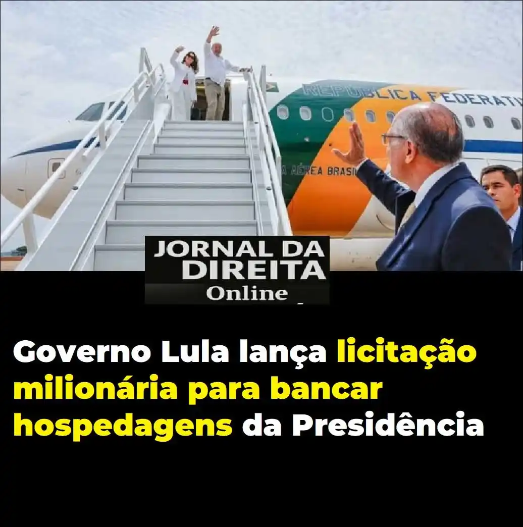 Image from Jornal Da Direita Online: 💸 Lula prepara gasto de quase R$ 10 milhões com hospedagens em viagen...