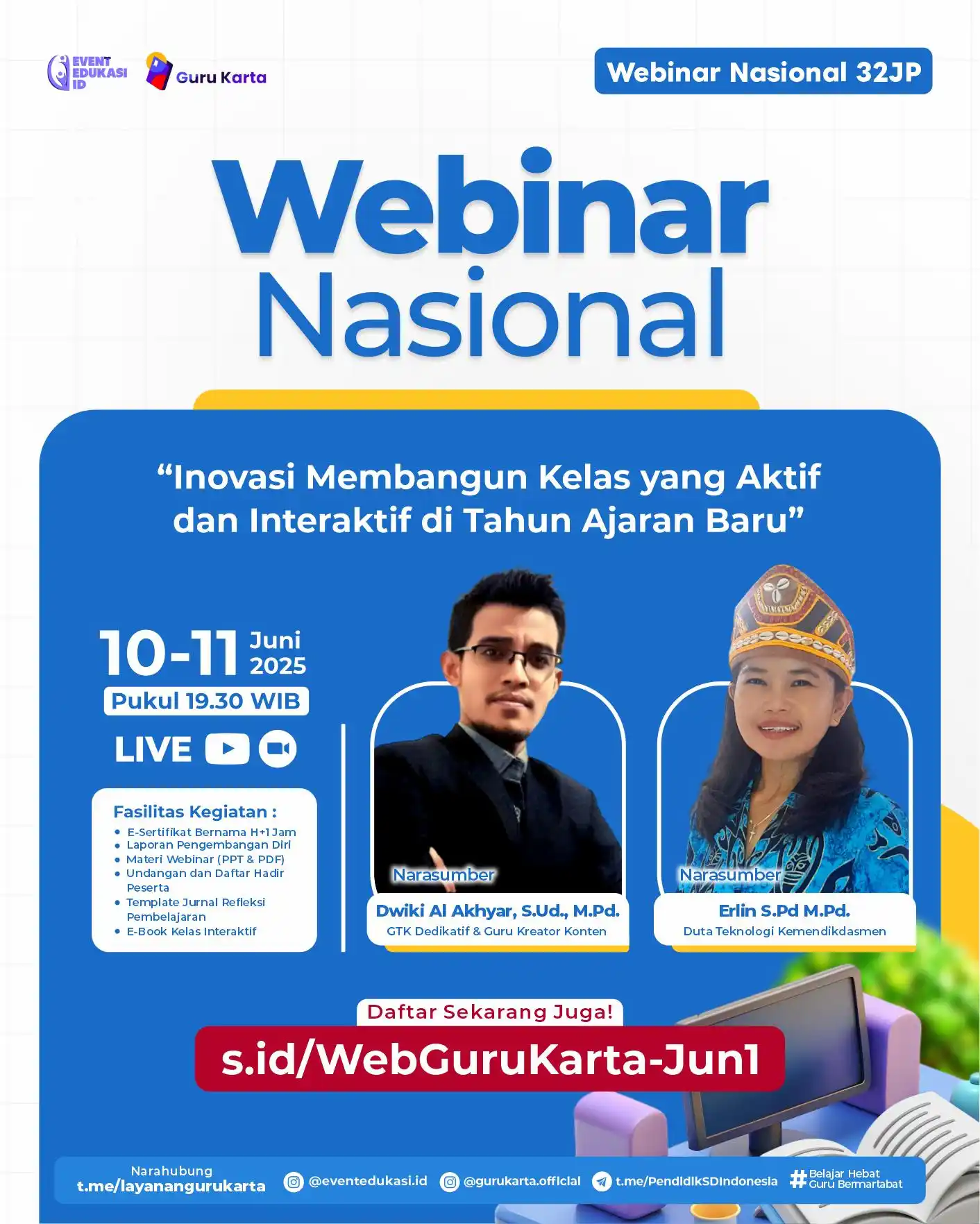 Image from Webinar Edukarya: *🚨 MALAM INI WEBINAR GRATIS DIMULAI!!*          *KESEMPATAN TERAKHIR ...