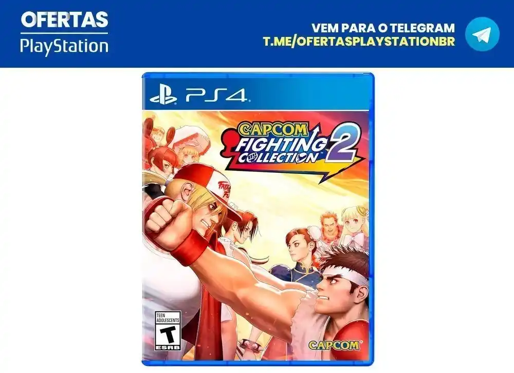 Image from Ofertas Playstation BR: *[Mídia Física] Capcom Fighting Collection 2* via Mercado Livre🇧🇷  D...