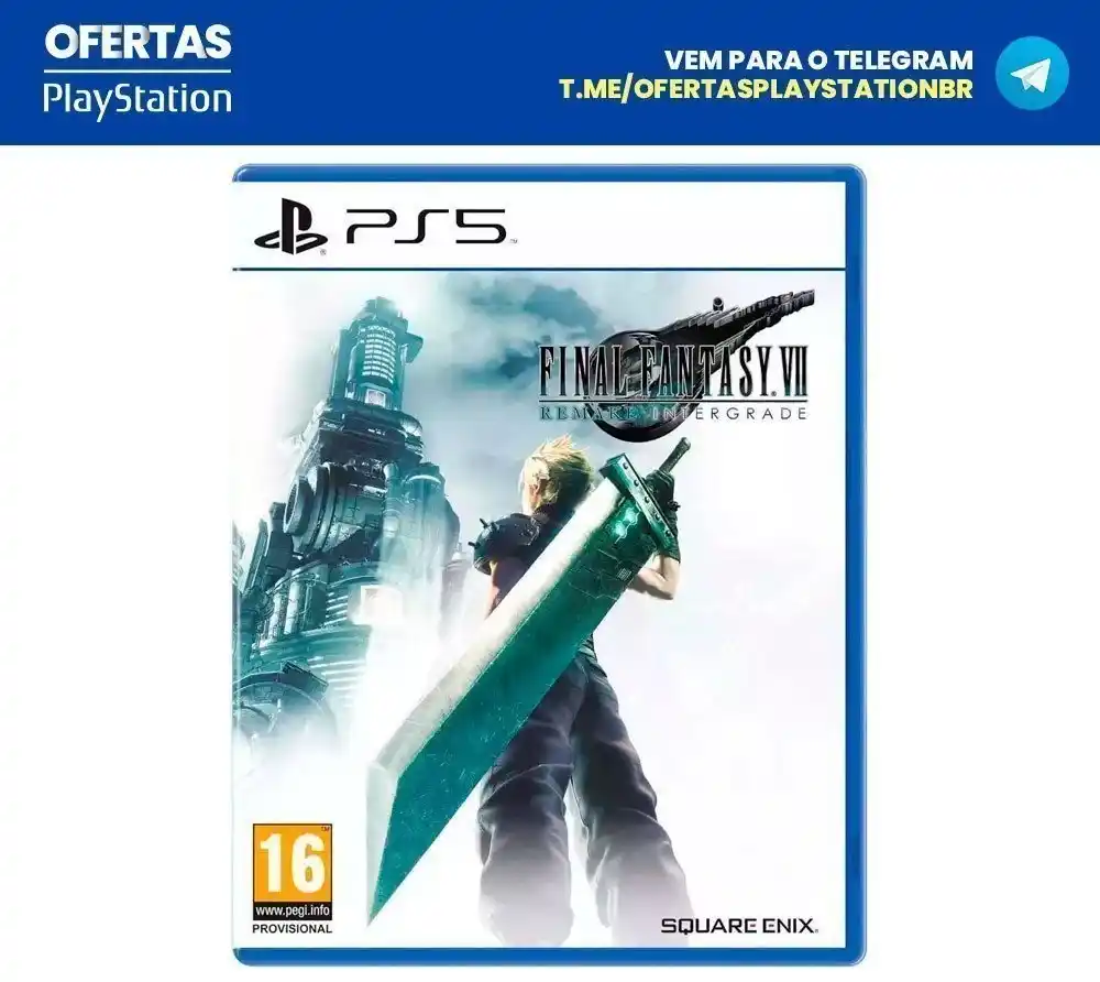 Image from Ofertas Playstation BR: 🔥 *[Mídia Física] Final Fantasy Vii Remake* via Mercado Livre🇧🇷  De...