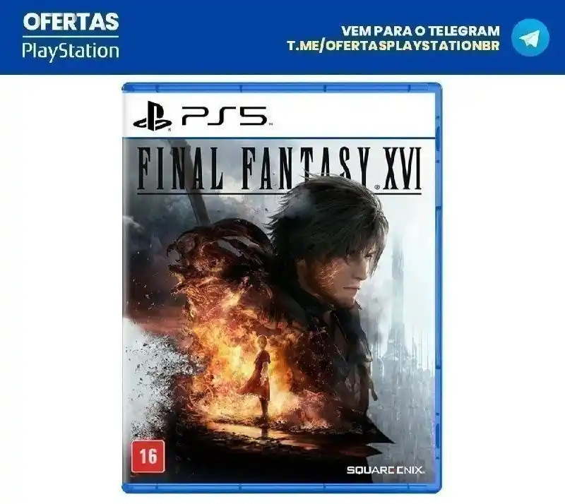 Image from Ofertas Playstation BR: *[Mídia Física] Final Fantasy XVI* via Mercado Livre🇧🇷  De ~R$349~ p...