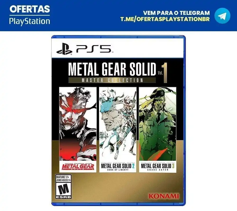 Image from Ofertas Playstation BR: *[Mídia Física] Metal Gear Solid Master Collection Vol 1* via Mercado ...