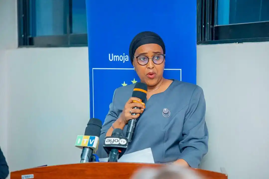 Image from TBS - Viwango: Mkurugenzi Mkuu (TBS) Dkt. Ashura Katunzi, akitoa taarifa ya mafanikio...