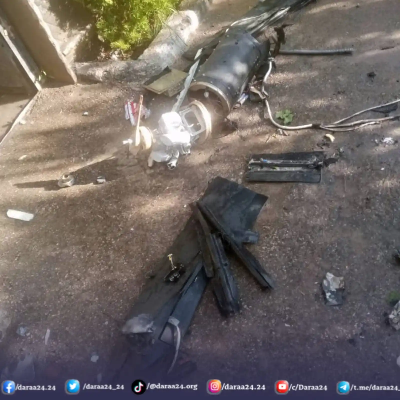 Image from درعا24 - Daraa24: مراسل درعا 24: اعترضت الدفاعات الجوية الإسرائيلية مُسيرة إيرانية في أج...