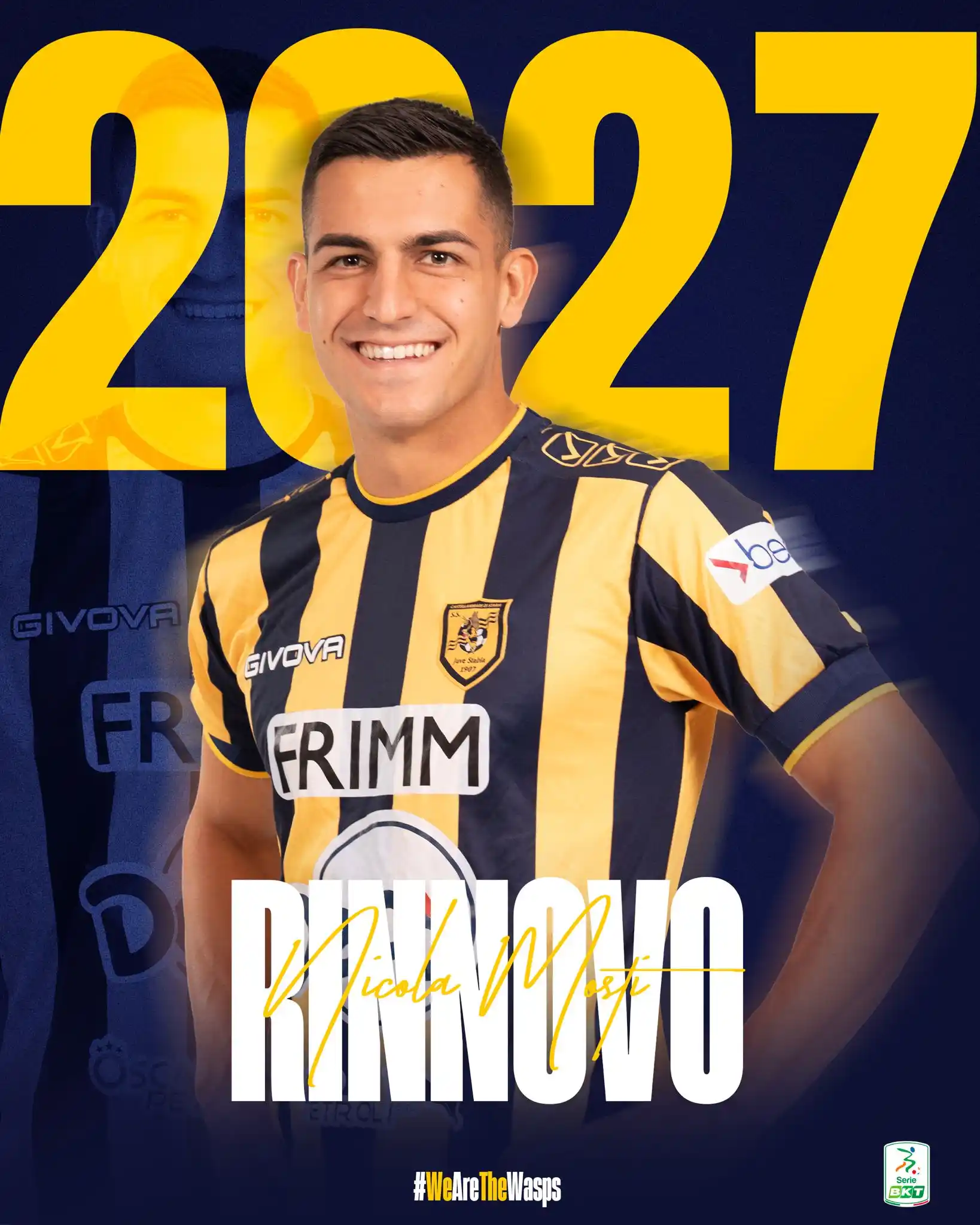 Image from S. S. Juve Stabia 1907 - Official Channel: Nicola Mosti in gialloblù fino al 30 giugno 2027  🔗 https://www.ssjuv...
