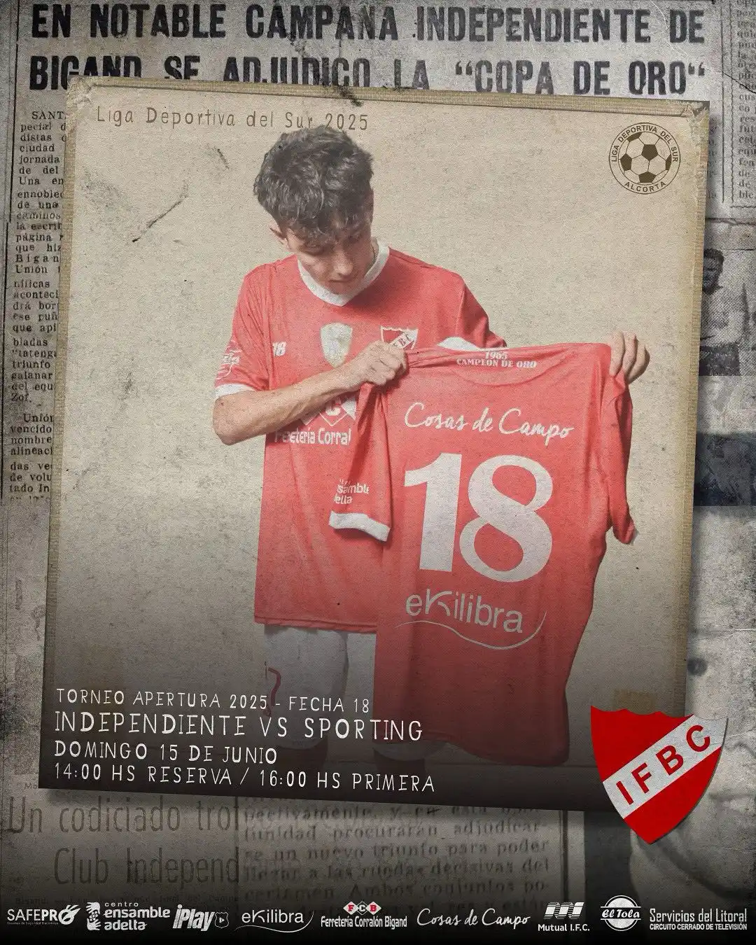 Image from Independiente Fútbol Club - Bigand: ¡Nos vemos en el Noguera! 1️⃣8️⃣🇦🇹🔜...