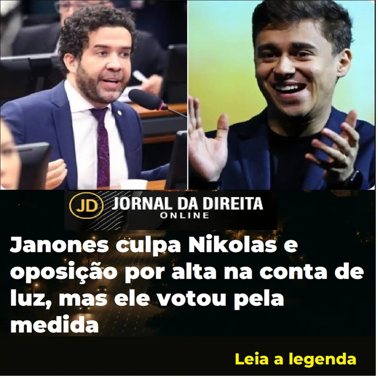 Image from Jornal Da Direita Online: O deputado André Janones (Avante-MG) gravou um vídeo culpando o deputa...