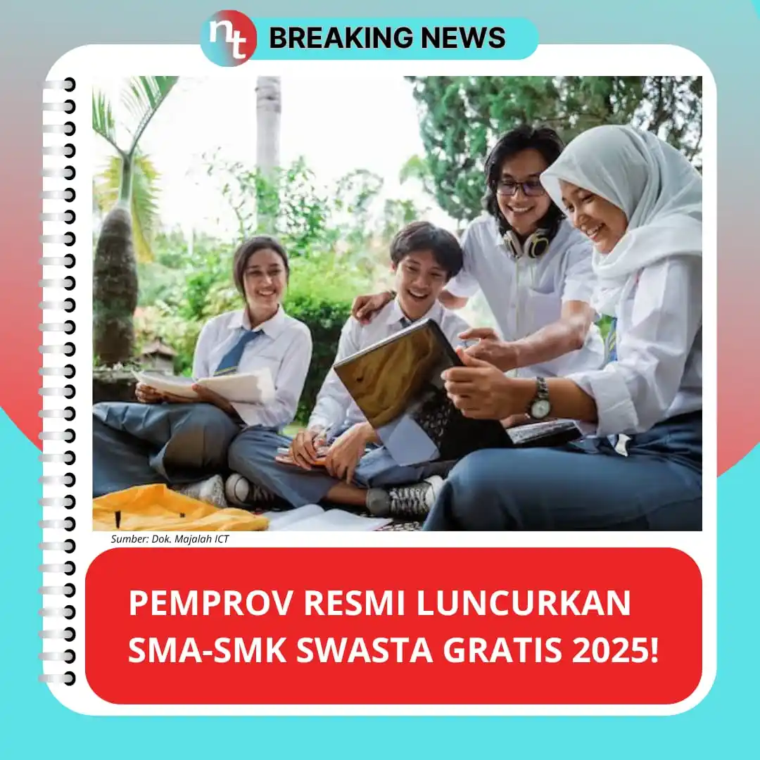 Image from NESIATIMES.COM: Pemprov Resmi Luncurkan SMA-SMK Swasta Gratis 2025, Kini Masuk Sekolah...