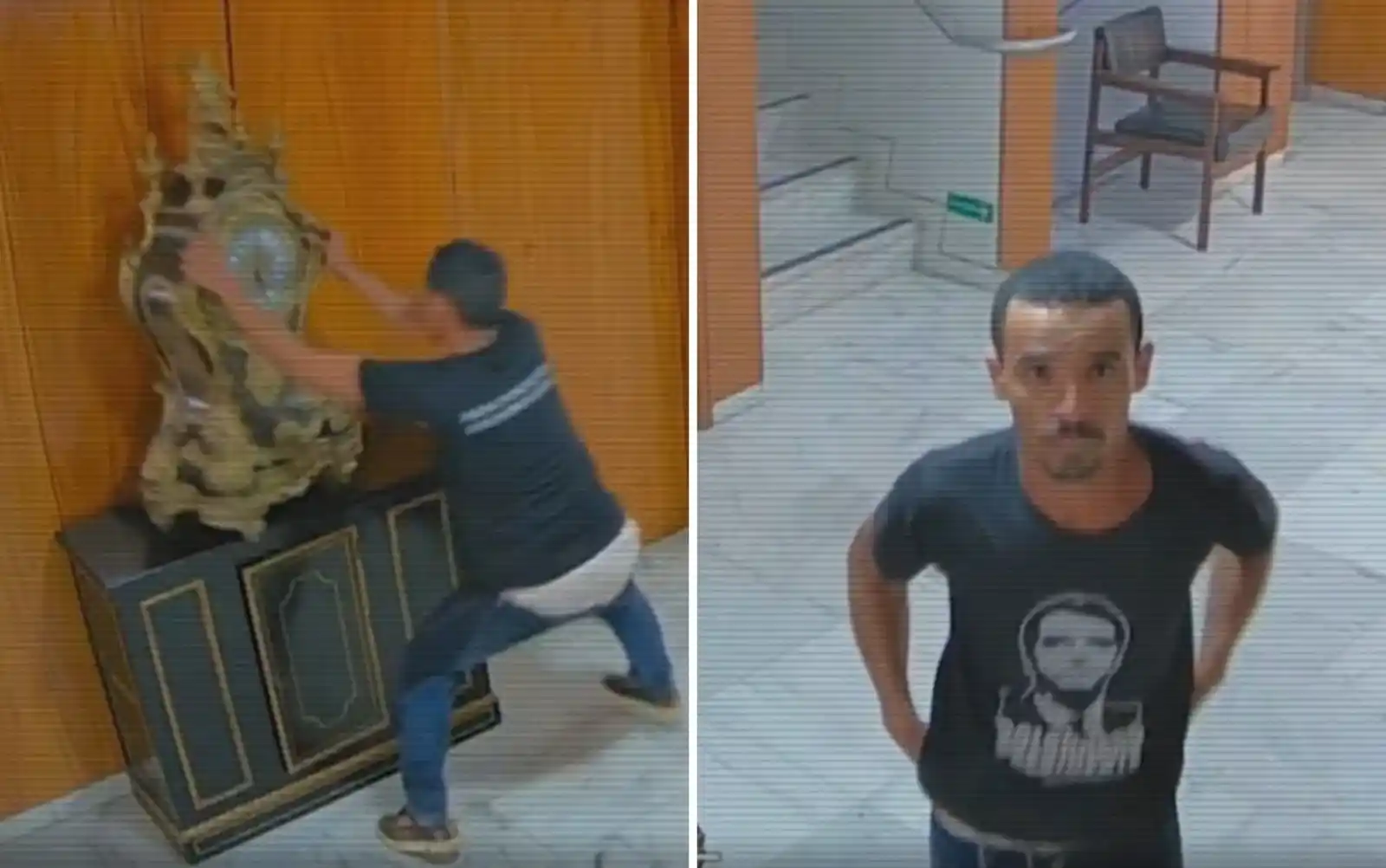Image from g1: PF prende homem que quebrou relógio histórico do Palácio do Planalto h...
