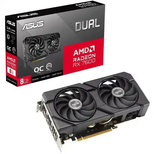 Image from AnruTech - Promoções: 🔥 Placa De Vídeo Asus Dual AMD Radeon RX 7600 EVO OC Edition, 8GB, GD...