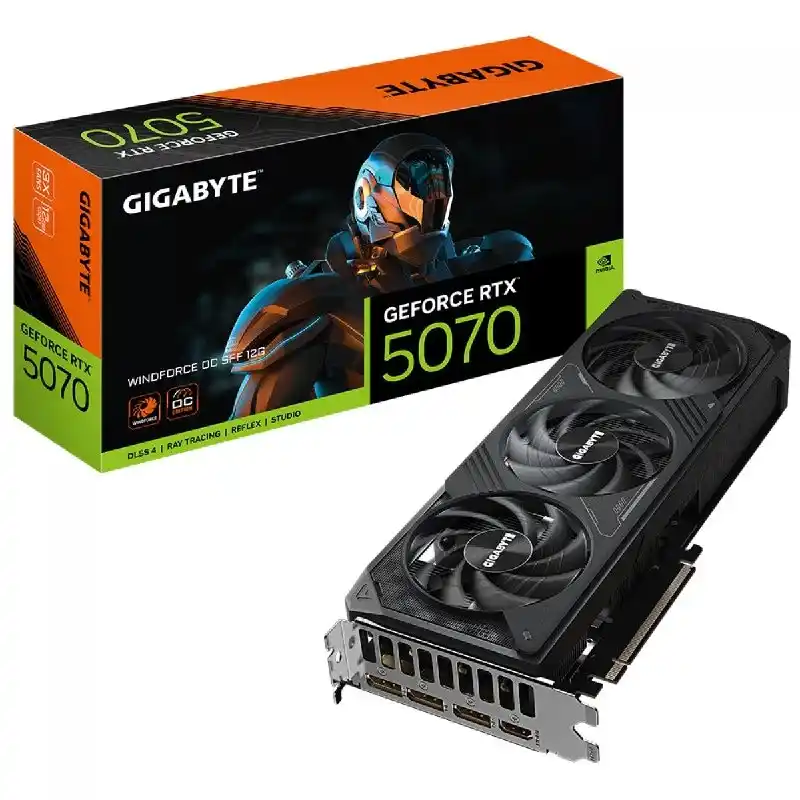 Image from AnruTech - Promoções: 🔥 Placa de Vídeo Gigabyte NVIDIA GeForce RTX 5070 Windforce OC SFF, 1...