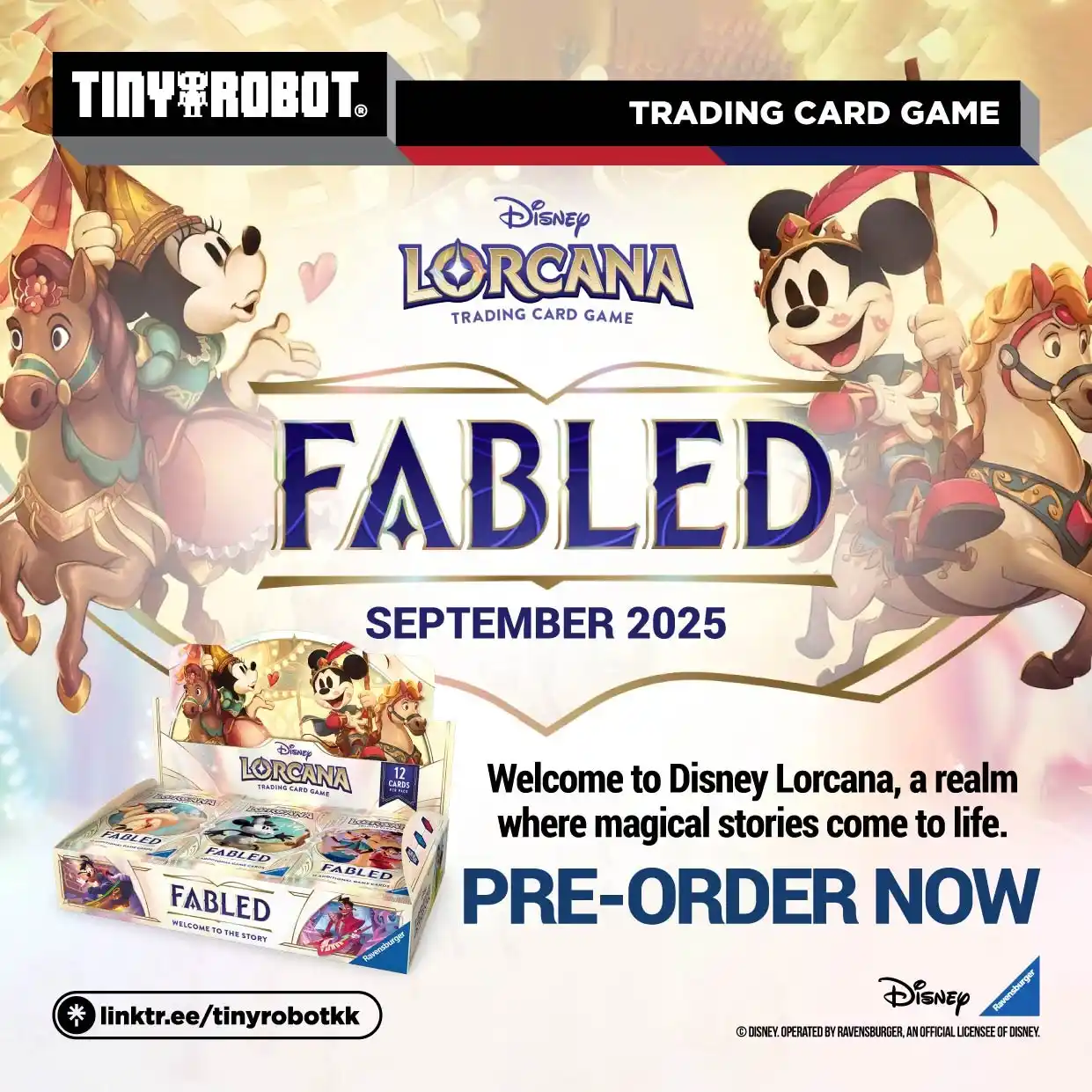 Image from TinyRobot: Pre-Order Disney Lorcana Trading Card Game Fabled Booster now at TinyR...
